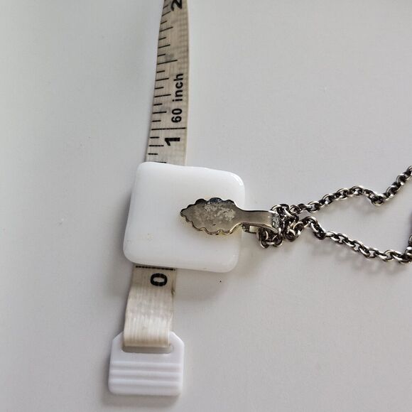 Mark Poulin Sterling Silver Colorful Cat Pendant Necklace - Picture 7 of 12